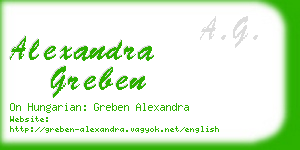 alexandra greben business card